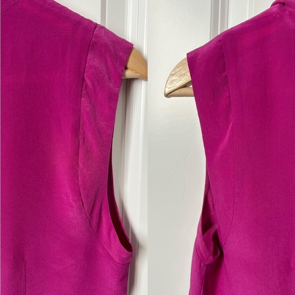 Anthropologie Fei Silk Buttondown Cowlneck - Sz US 4 - Picture 8 of 17